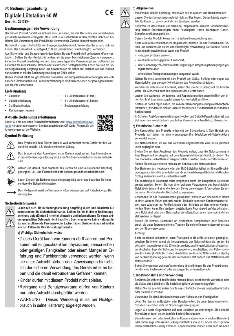 Conrad 2613254 operating instructions
