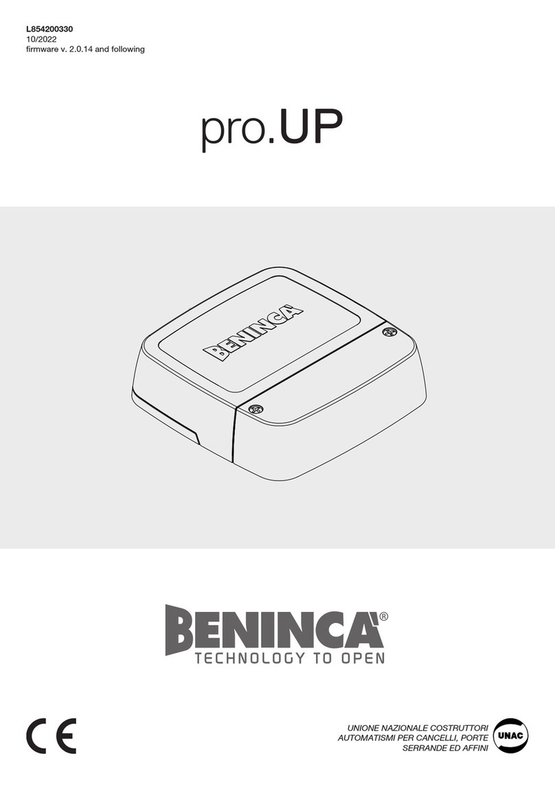 Beninca pro.UP manual