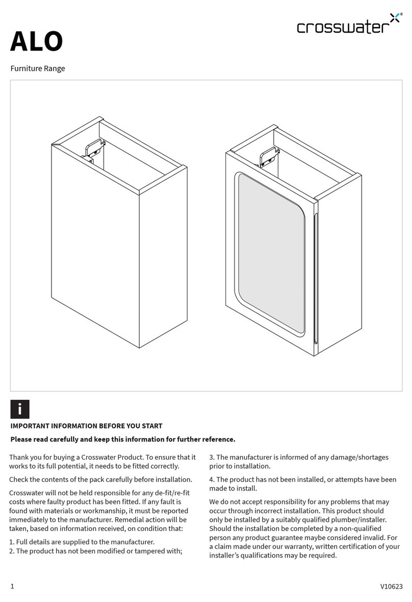 Crosswater Alo Furniture Range User manual