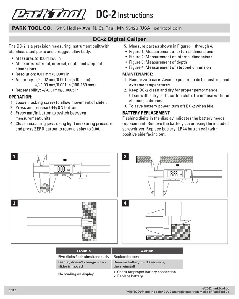 parktool DC-2 User manual