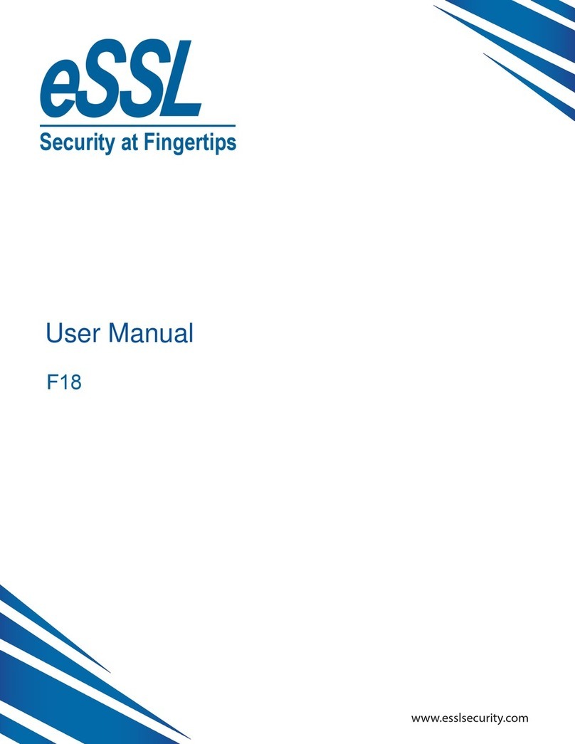 eSSL F18 User manual