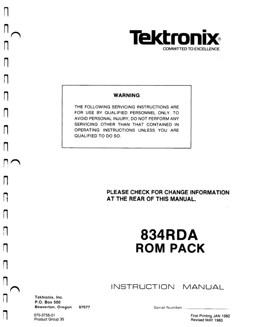 Tektronix 834RDA instruction manual