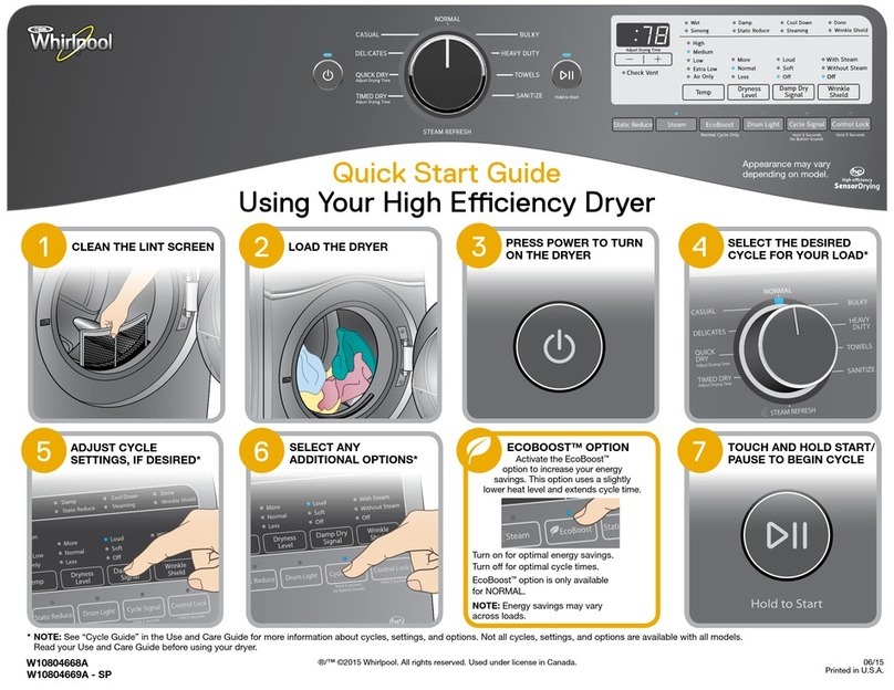 Whirlpool W10775514B User manual