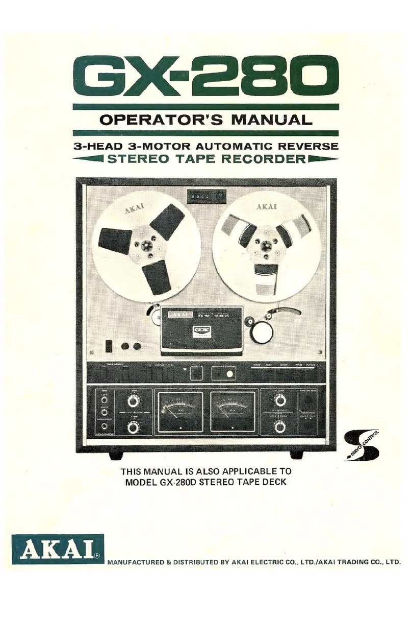 Akai GX-280 Operator's manual
