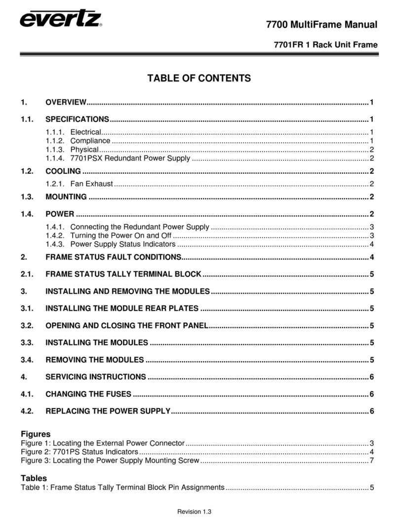 evertz 7700 Series User manual