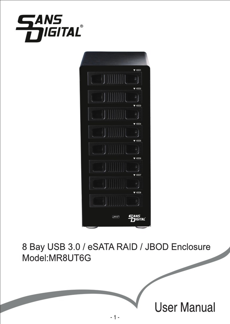 Sans Digital MobileRAID MR8UT6G user manual