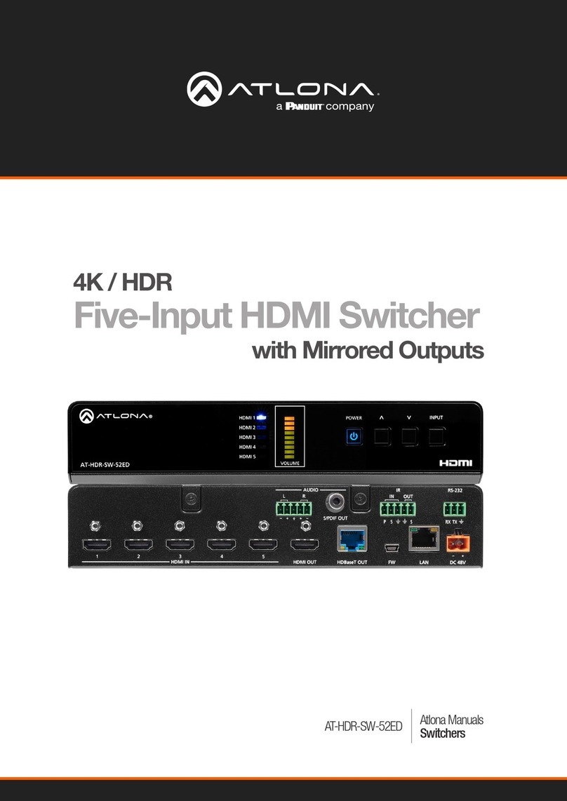 Panduit Atlona AT-HDR-SW-52ED manual