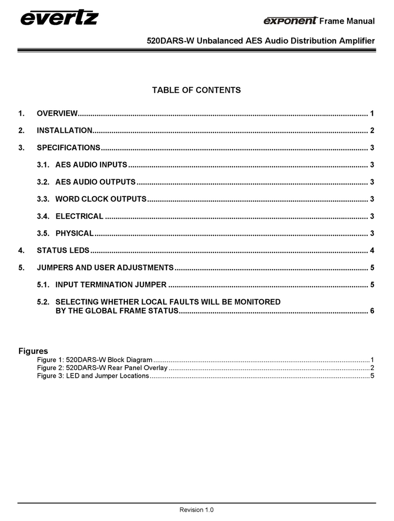 evertz exponent 520DARS-W manual