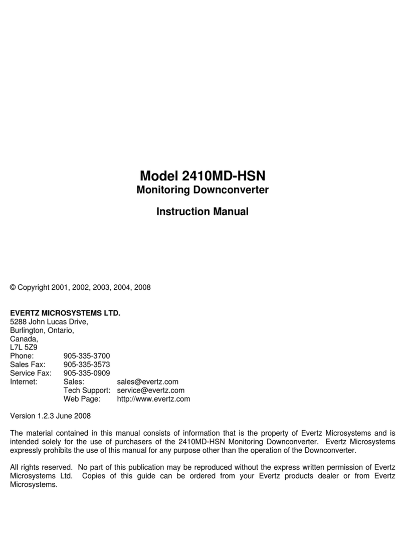 evertz 2410MD-HSN User manual