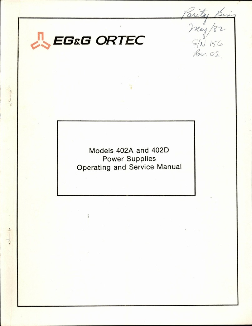 EG&G ORTEC 402A Operating and service manual