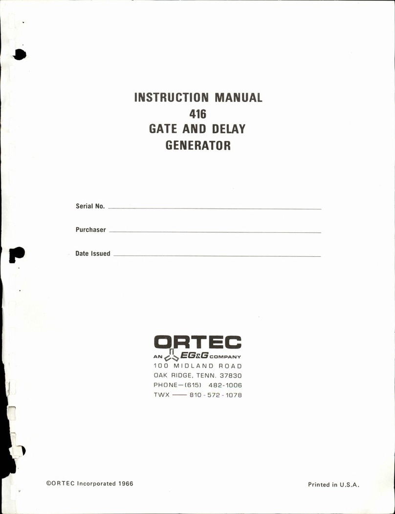 EG&G ORTEC 416 instruction manual