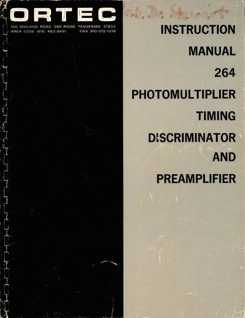 ORTEC 264 User manual