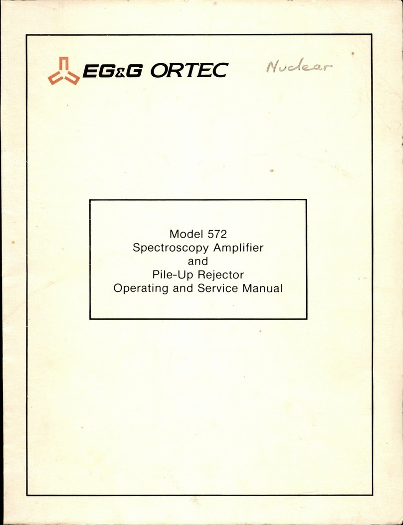 EG&G ORTEC 572 Operating and service manual