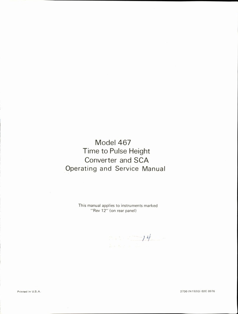 ORTEC 467 Operating and service manual