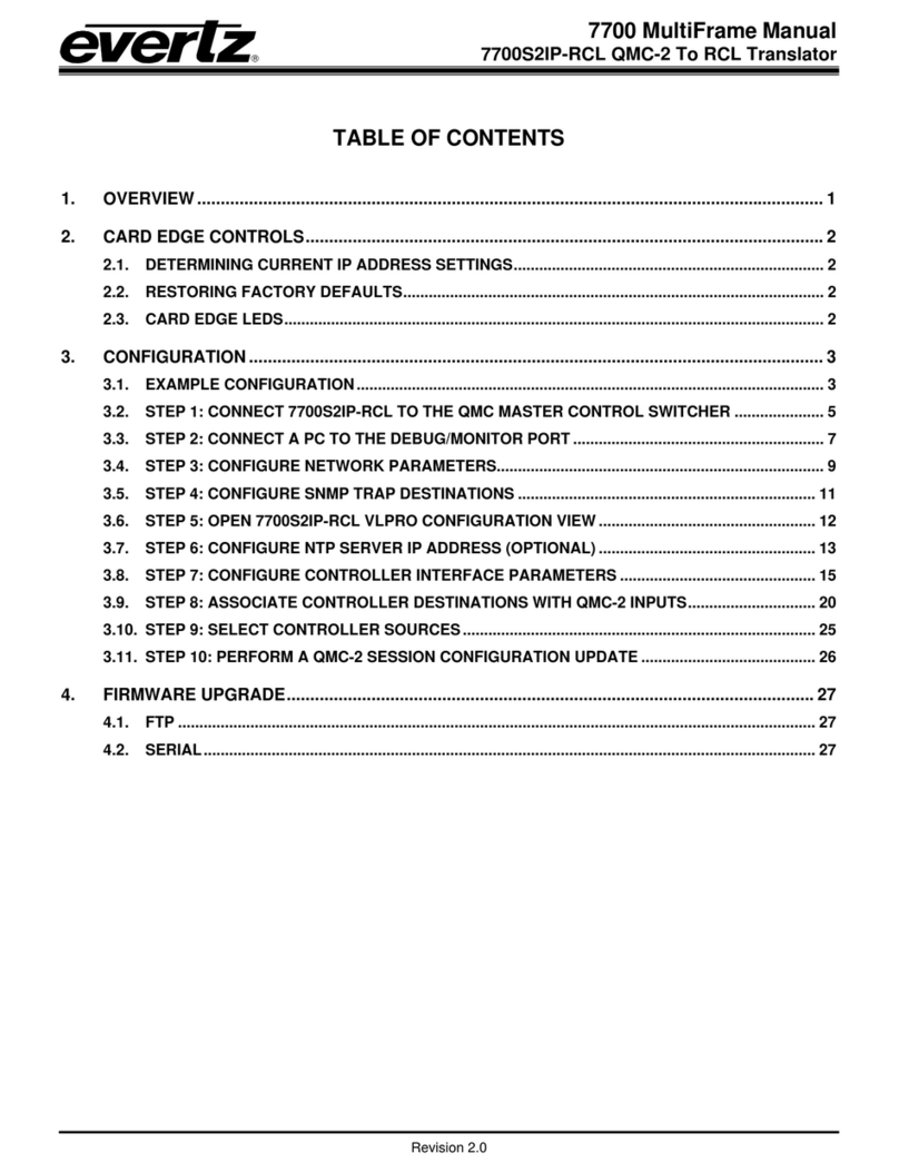 evertz 7700 Series manual