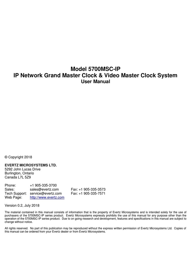 evertz 5700MSC-IP User manual
