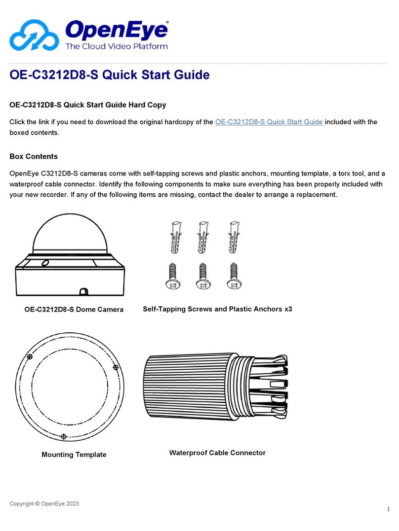 OpenEye OE-C3212D8-S quick start guide
