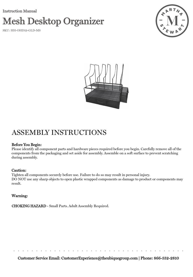 Martha Stewart HH-OHD19-GLD-MS User manual