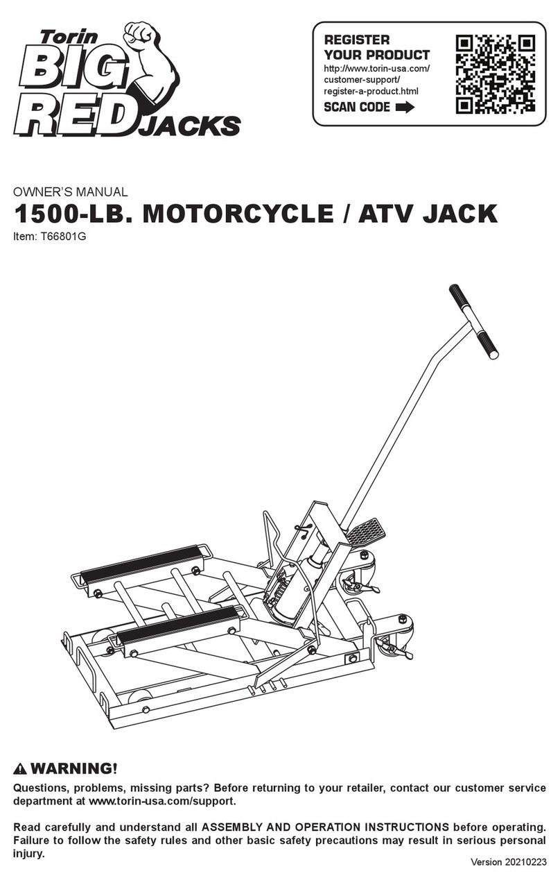 BIG RED JACKS T66801G User manual