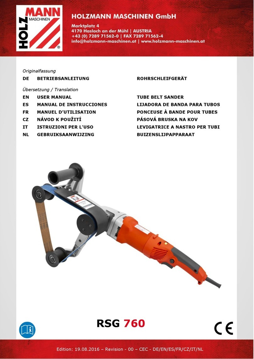 HOLZMANN MASCHINEN RSG 760 user manual
