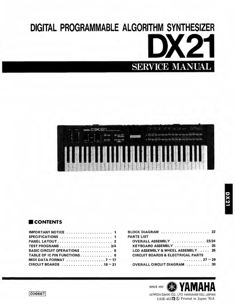 Yamaha DX21 User manual