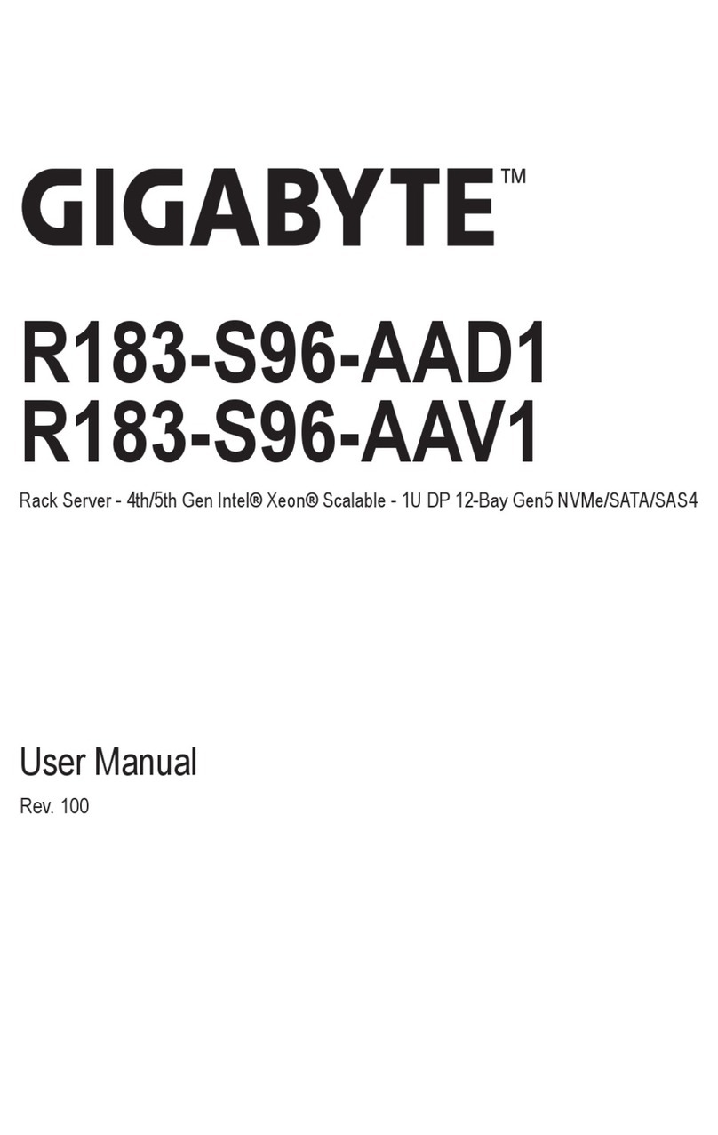 Gigabyte R183-S96-AAD1 User manual