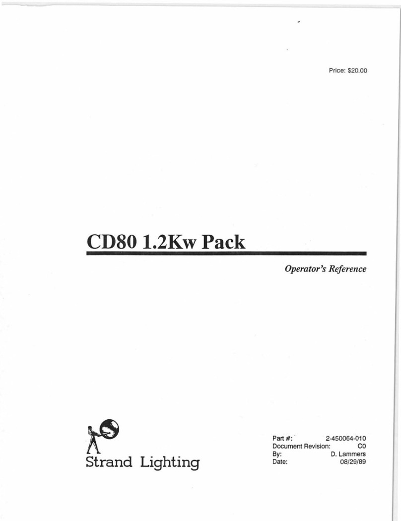 Strand Lighting CD80 manual