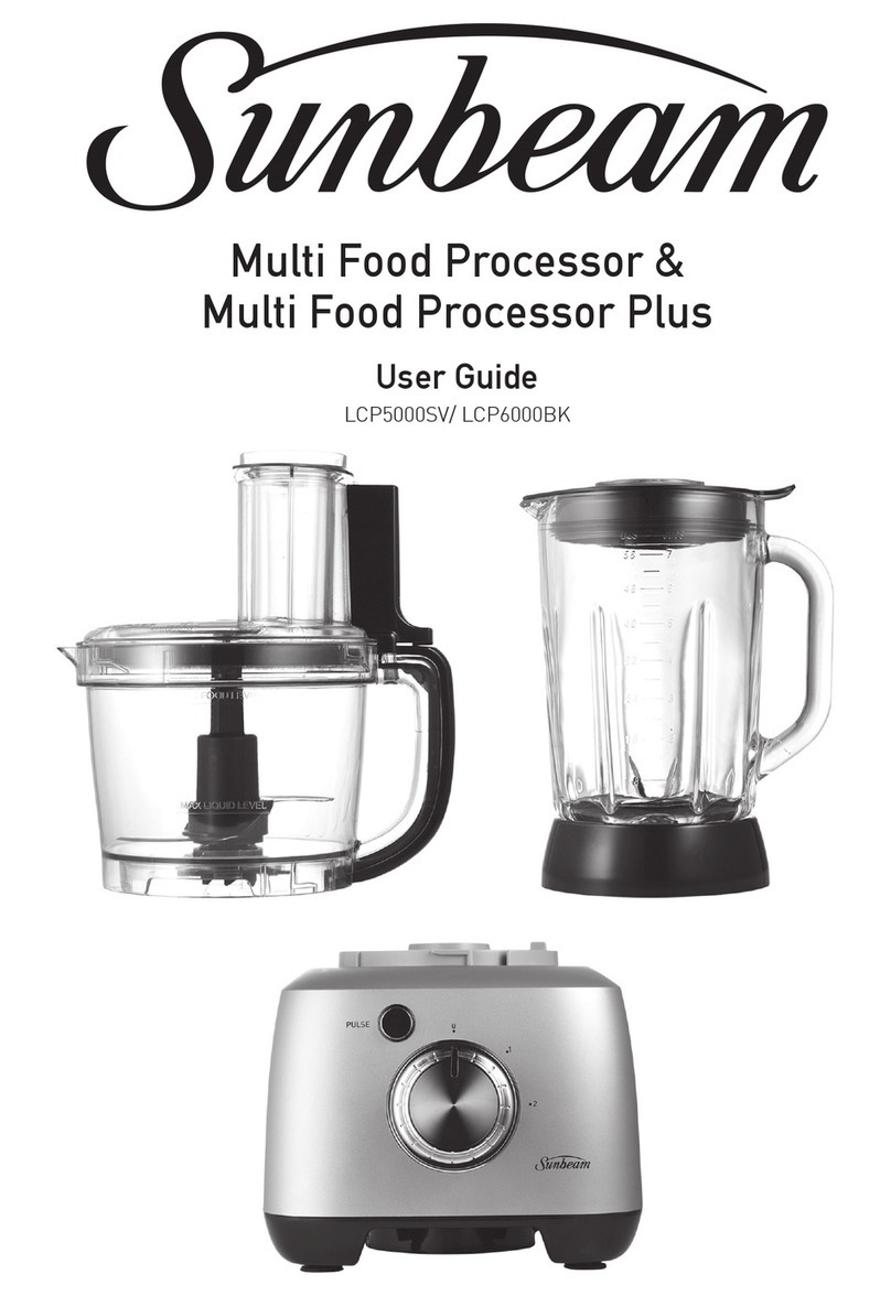 Sunbeam Multi Food Processor User manual
