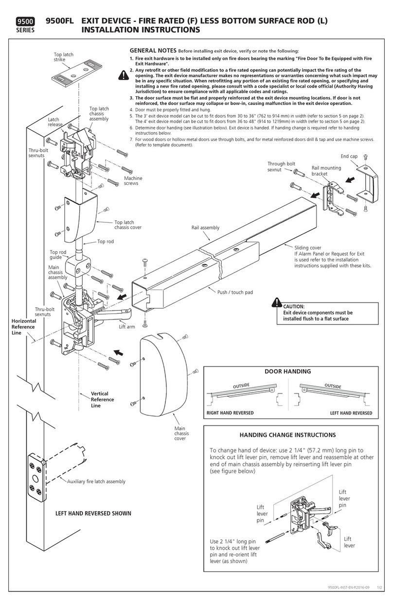 Canaropa 9500FL installation instructions