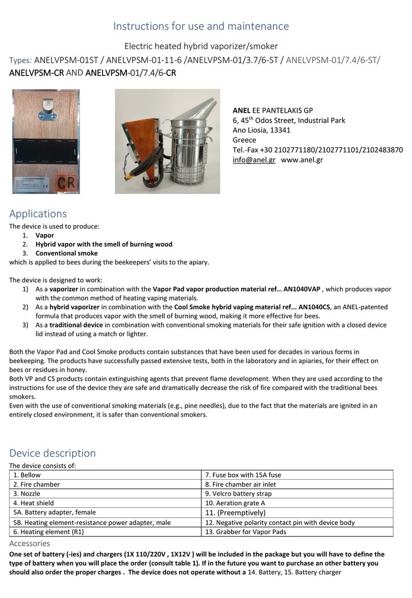 ANEL ANELVPSM-CR Instructions for use and maintenance