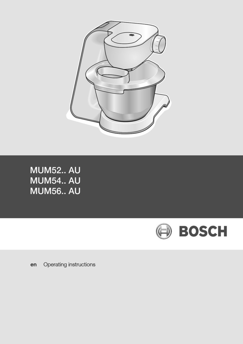 Bosch MUM52 AU Series operating instructions