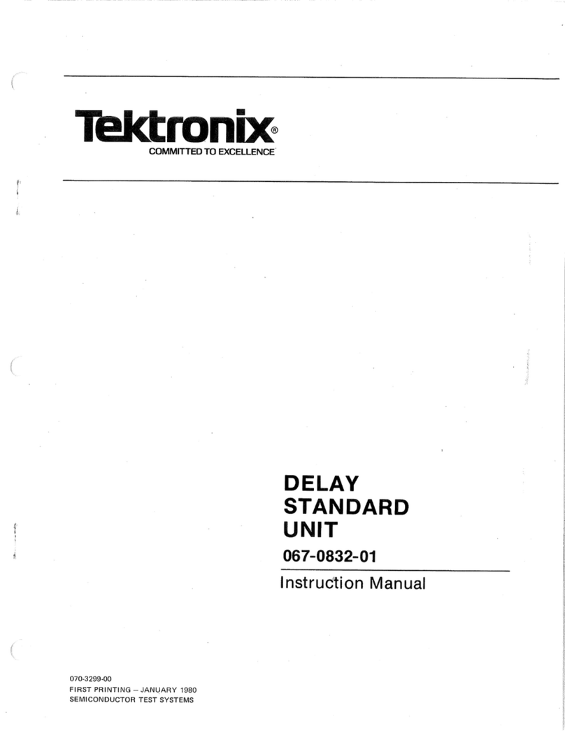 Tektronix 067-0832-01 User manual