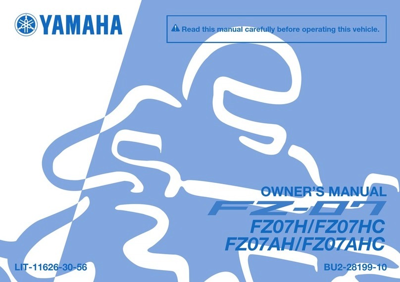 Yamaha FZ07HC 2016 User manual