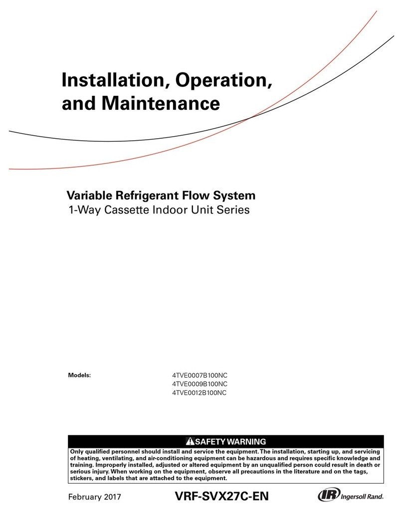Ingersoll-Rand 4TVE0007B100NC Installation and operating instructions Ingersoll-Rand 4TVE0007B100NC Installation and operating instructions