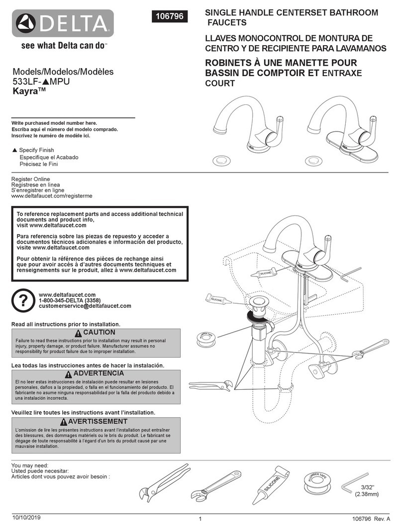 Delta Kayra 533LF MPU Series User manual