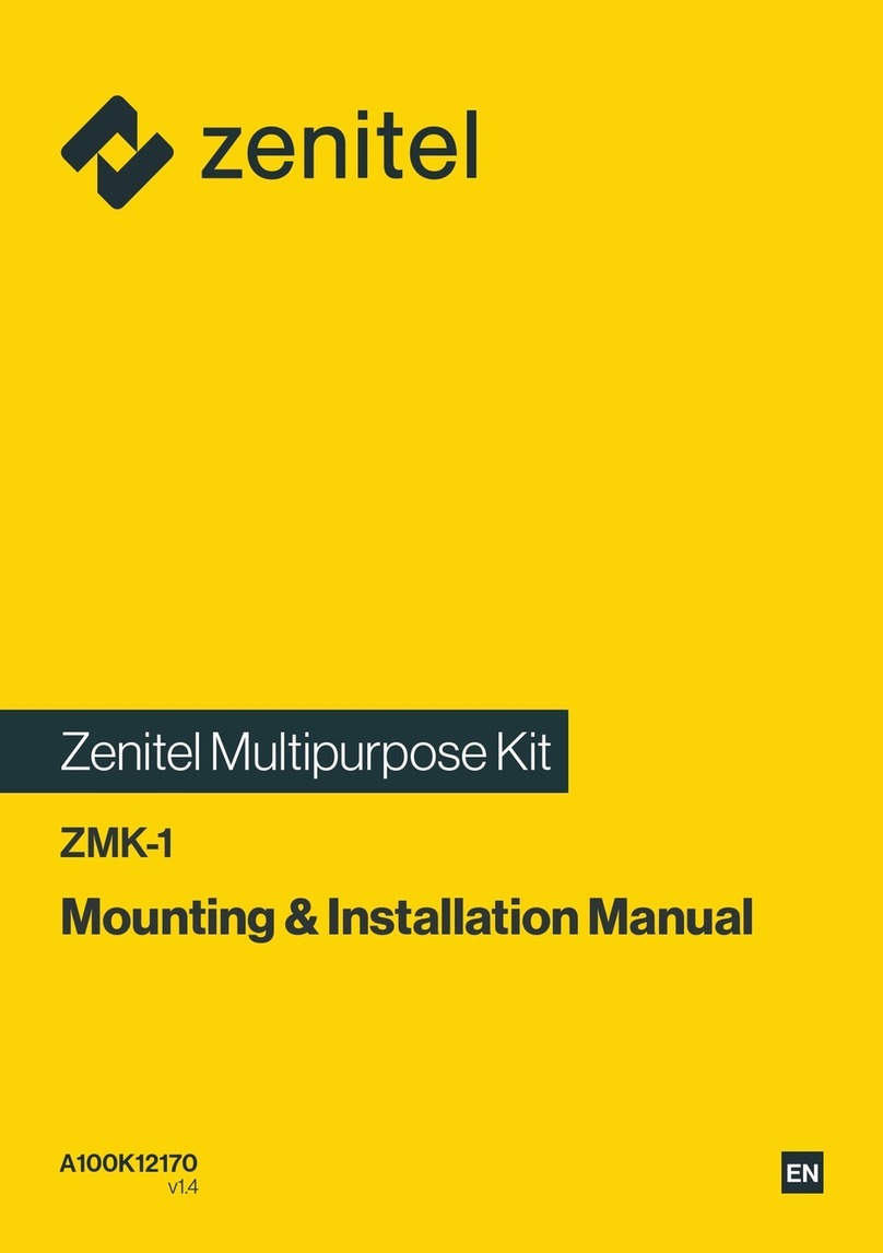 Zenitel ZMK-1 installation manual Zenitel ZMK-1 installation manual