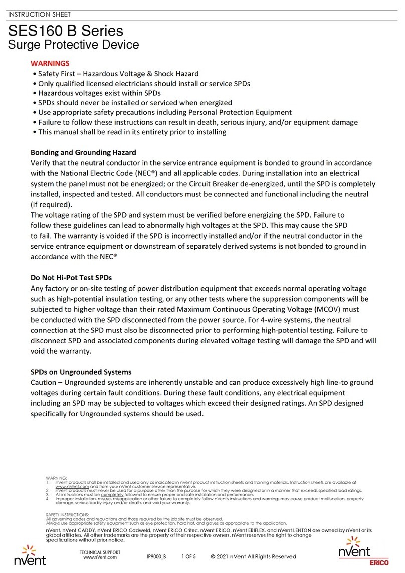 nvent SES160 B Series instruction sheet