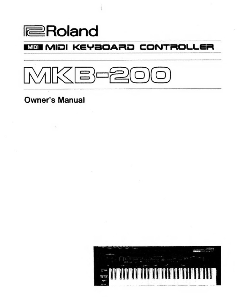 Roland MKB-200 User manual