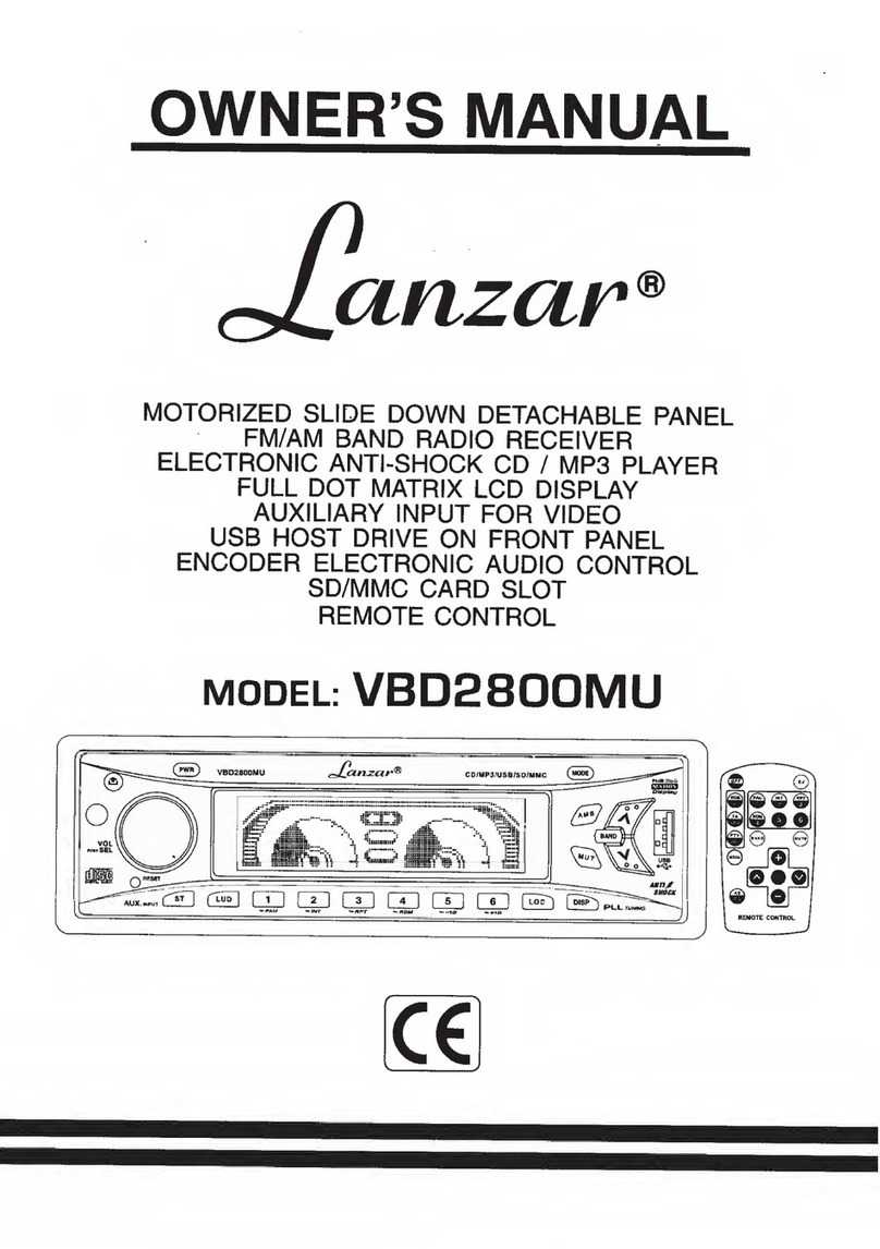 Lanzar VBD2800MU User manual