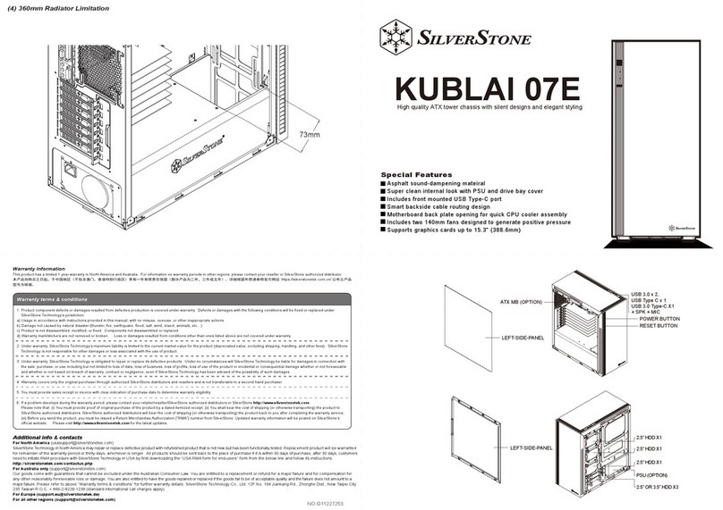 SilverStone KUBLAI 07E User manual SilverStone KUBLAI 07E User manual
