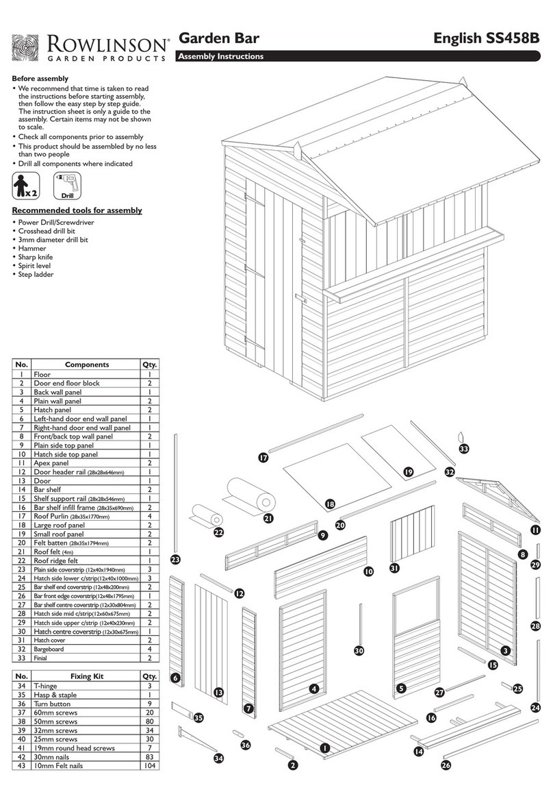 Rowlinson Garden Products SS458B User manual Rowlinson Garden Products SS458B User manual