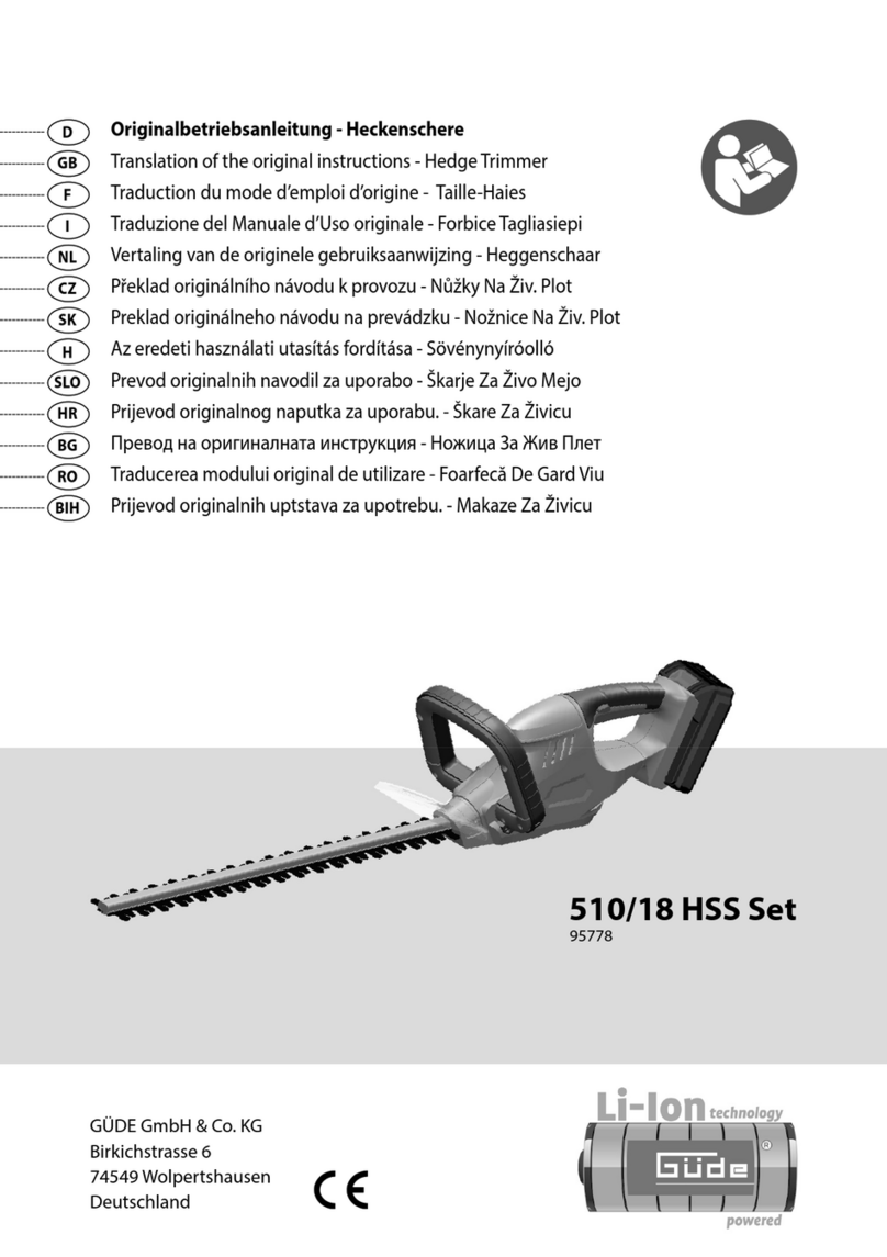 GÜDE 510/18 HSS Set Translation of the original instructions