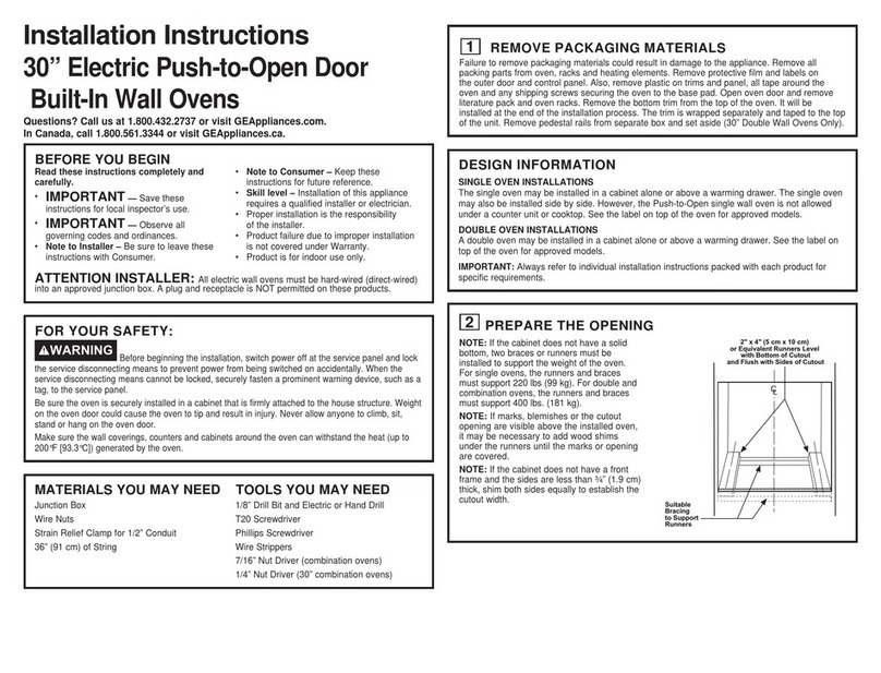 GE ZTDX1DSSN installation instructions