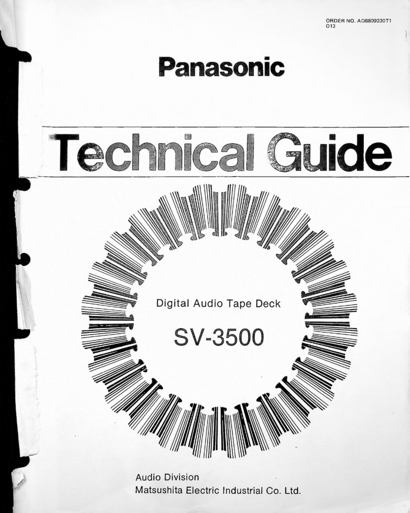 Panasonic SV-3500 Technical guide