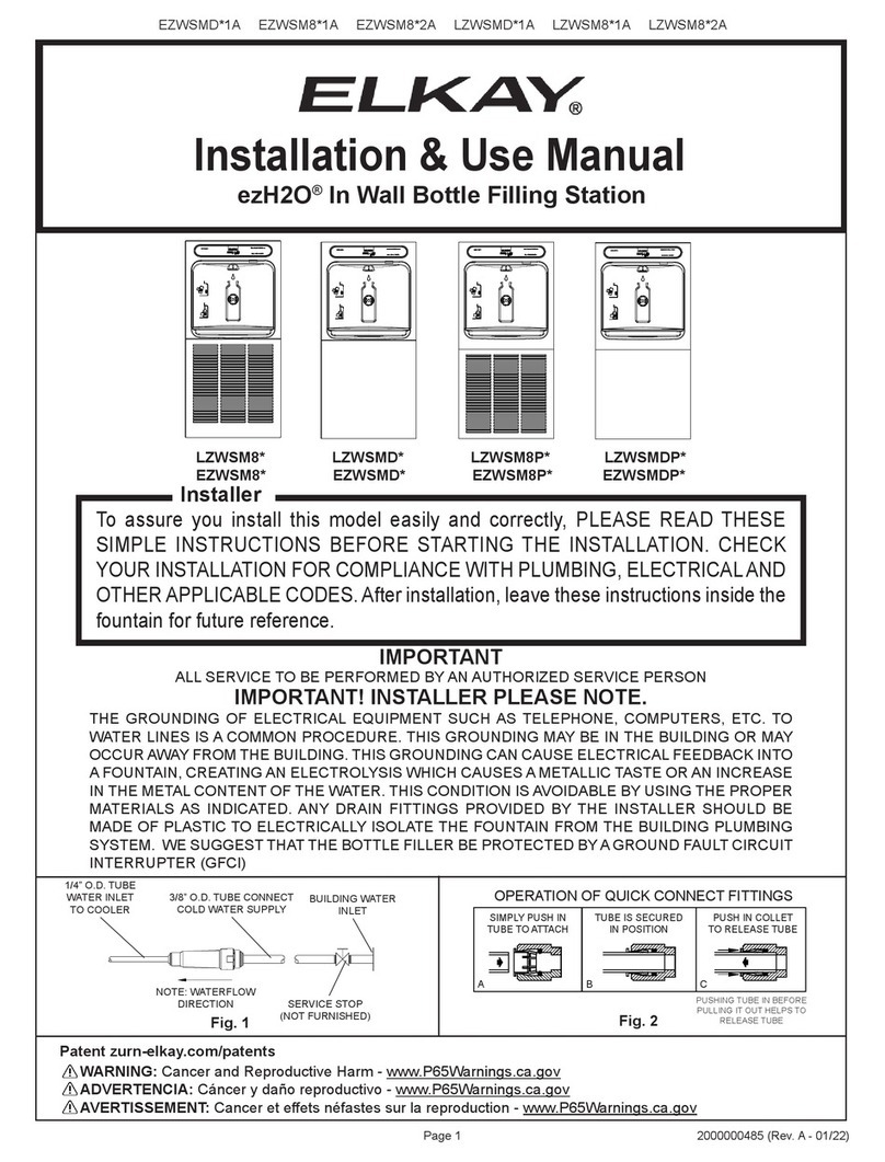 Elkay ezH2O EZWSMD 1A Series Instructions for use