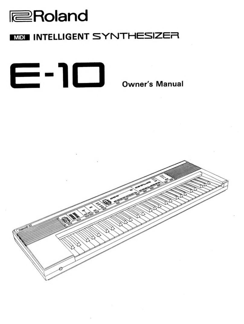 Roland E-10 User manual