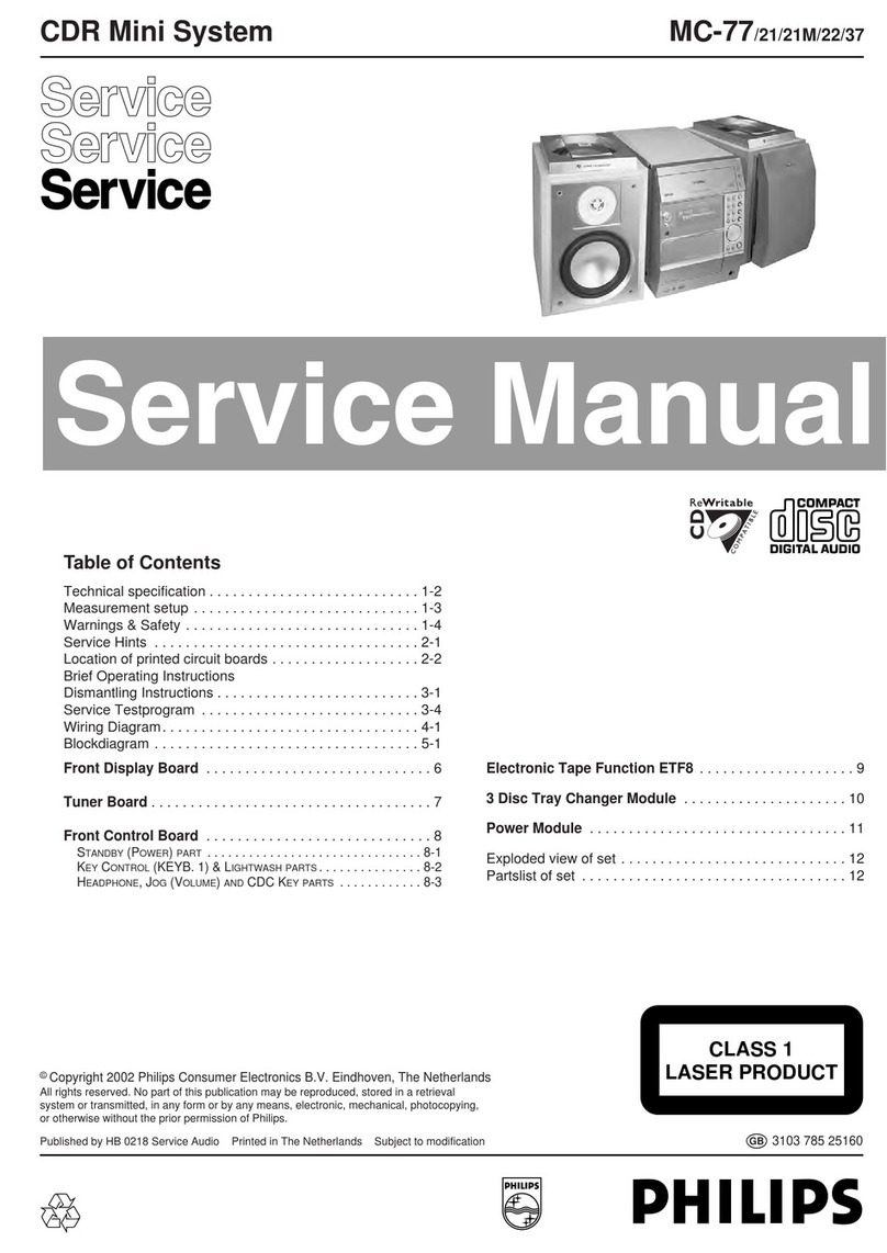 Philips MC-77/22 User manual