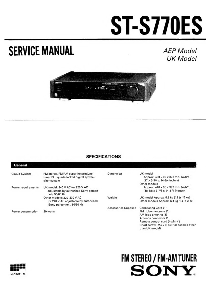 Sony ST-S770ES User manual Sony ST-S770ES User manual