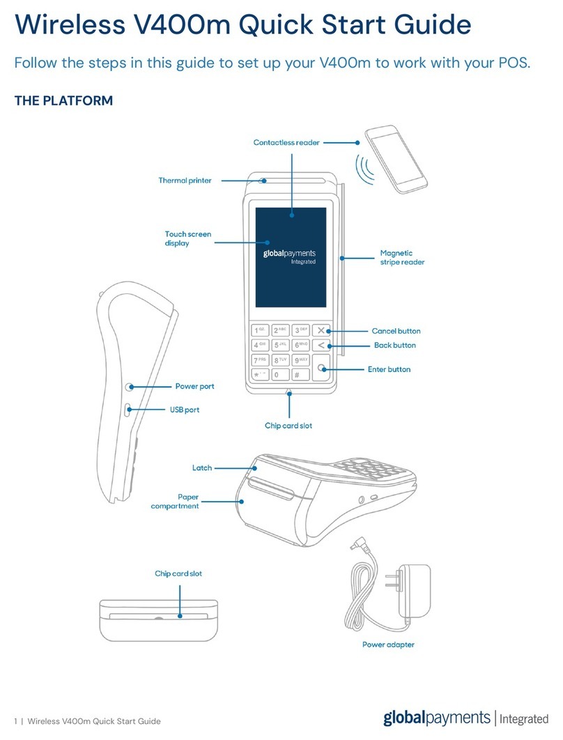 Global Payments V400m User manual