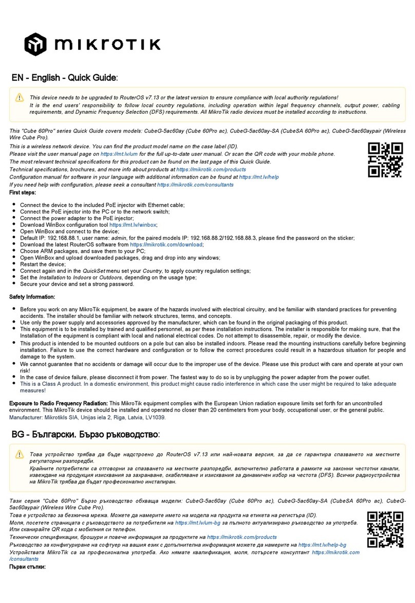 MikroTik CubeG-5ac60ay User manual